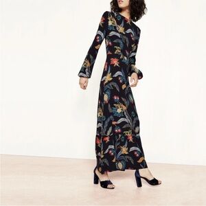 Maje Rousseau Baroque-print Dress 1/S